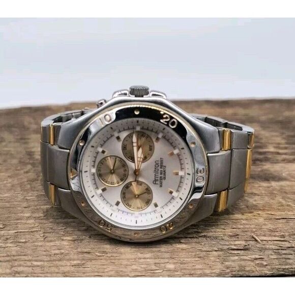 Armitron Other - Men's Silver And Gold Tone Armitron Chronograph Watch